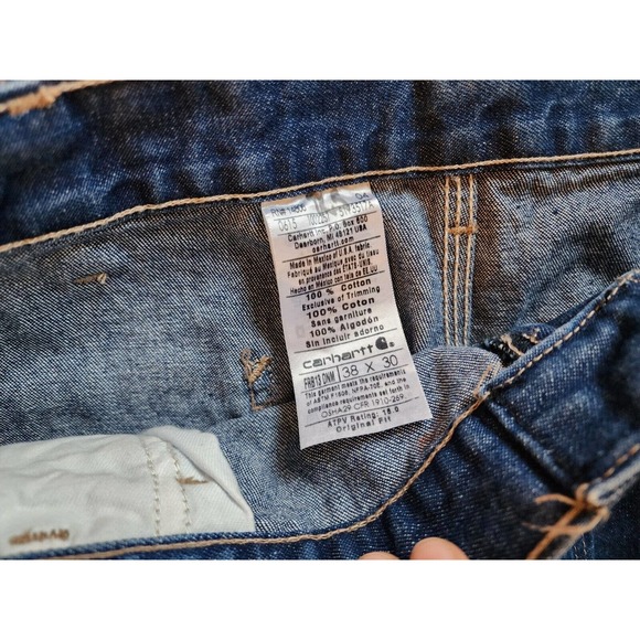 Carhartt Blue Jeans Pants HRC2 Flame Resistant size 38x30 Flame Resistant EUC! - Picture 3 of 6